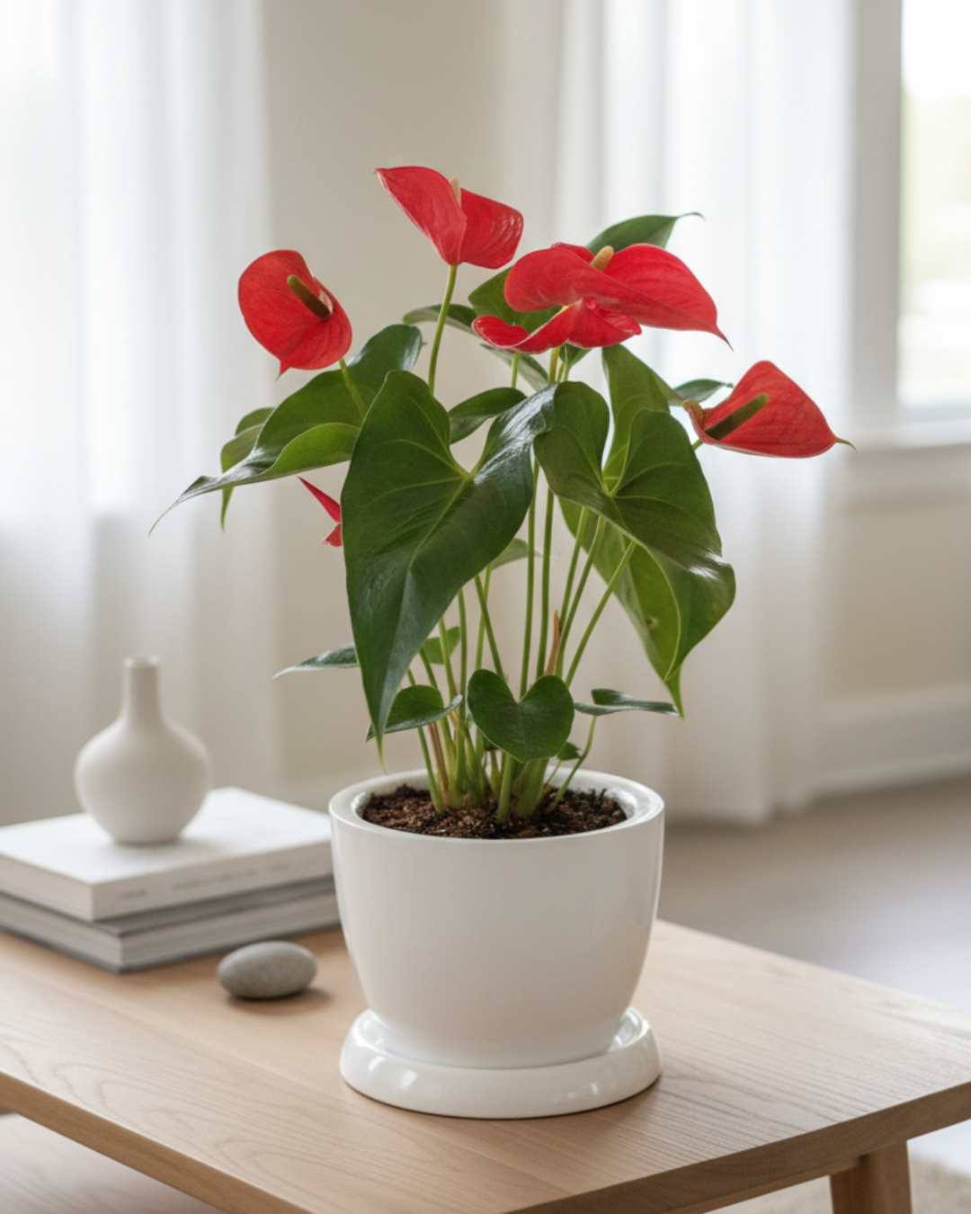 anthurium no florece Anturio Rojo Grande — Florece Todo el Año