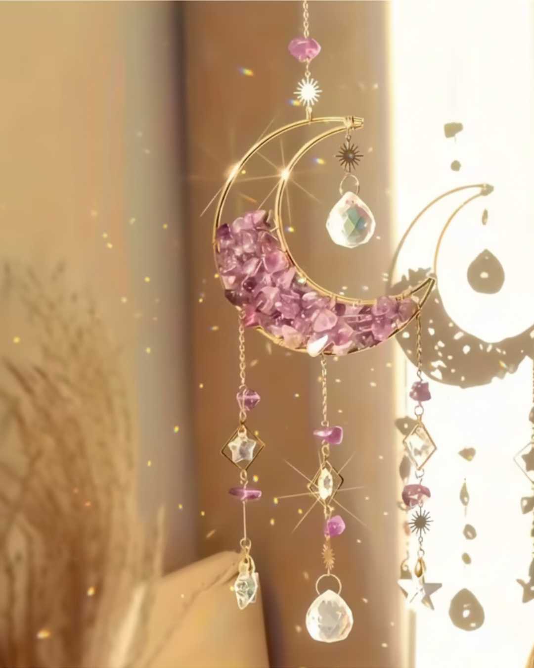 Atrapasol de cristal "Luna" - Arcoíris para tu Hogar