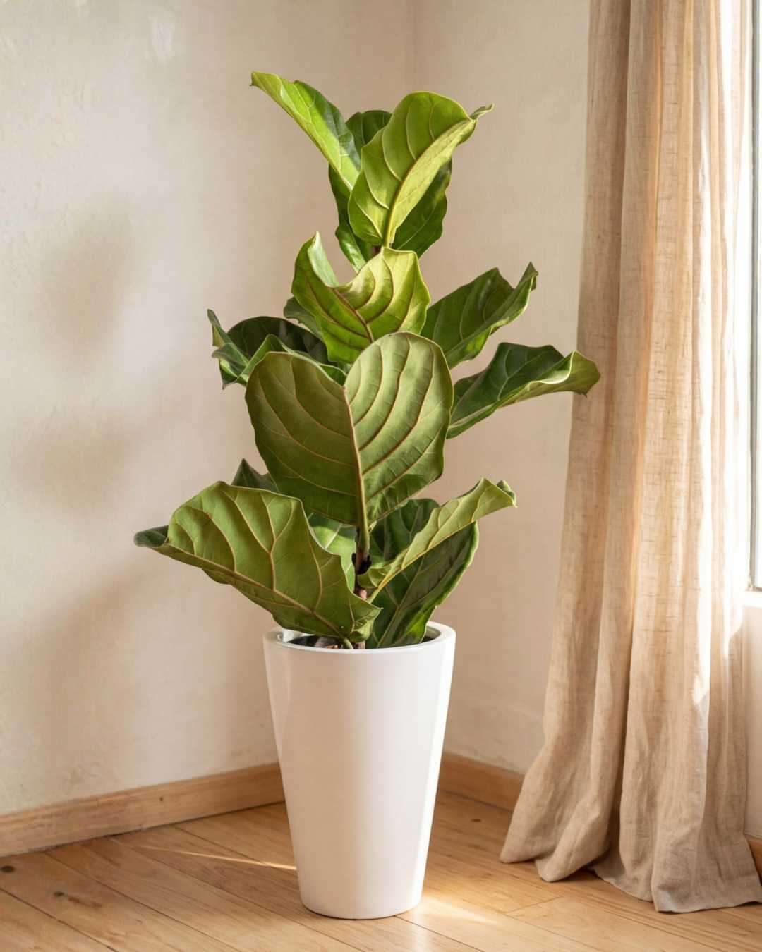 Ficus Lyrata en Maceta fibra de vidrio Milan